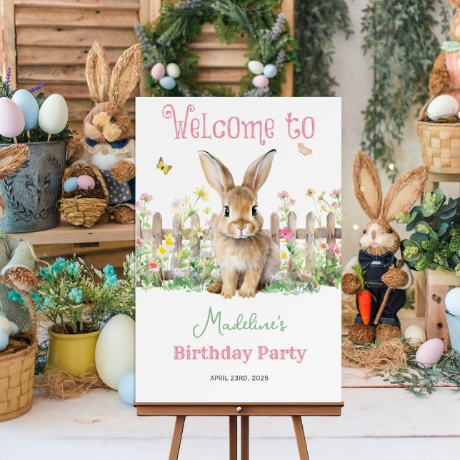 Cute Bunny Garden *Welcome Sign Poster ONLY* (Creator Uploaded)