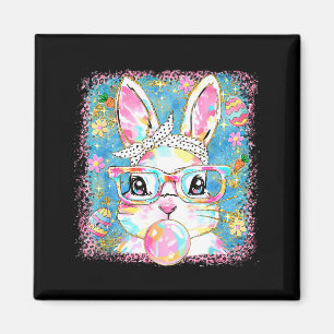Cute Bunny Gles Coquette Bow Rabbit Eggs Happy Eas Magnet