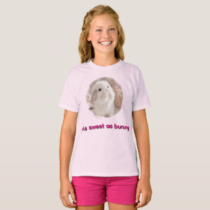 Cute Bunny Graphic for T-Shirt for Kids & Girls