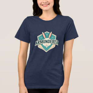 Cute Bunny Graphic T-Shirt Tri-Blend Shirt