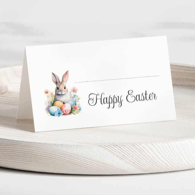 Cute Bunny Happy Easter Brunch Place Card (Cute Bunny Happy Easter Brunch Place Card)