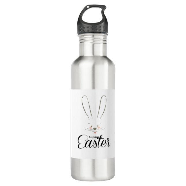 CUTE BUNNY HAPPY EASTER HOLIDAY PARTY Trendy 710 Ml Water Bottle (Front)
