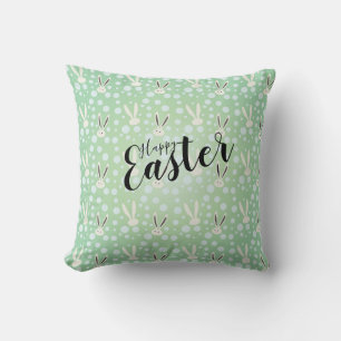 CUTE BUNNY HAPPY EASTER HOLIDAY PARTY Trendy Cushion