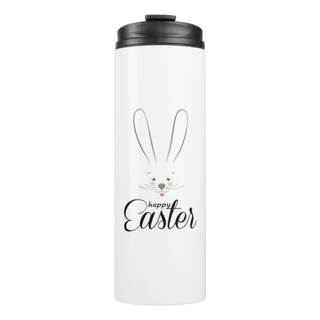CUTE BUNNY HAPPY EASTER HOLIDAY PARTY Trendy Thermal Tumbler (Front)