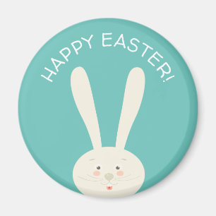 Cute Bunny Hapy Easter Eggs Hunt Party Magnet