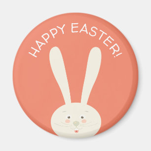 Cute Bunny Hapy Easter Eggs Hunt Party Magnet
