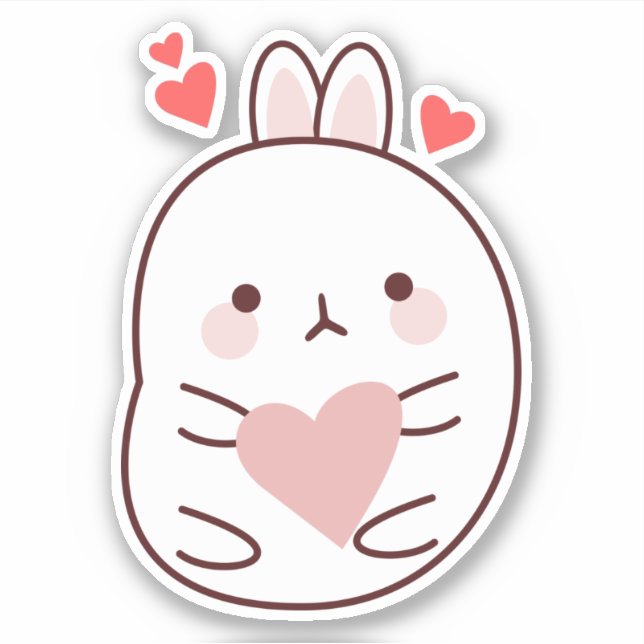 Cute Bunny Heart   (Front)