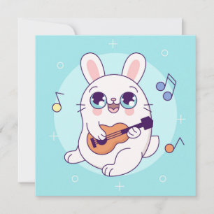 Cute Bunny Holiday Card