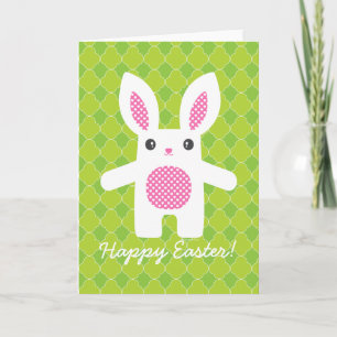 Cute Bunny Hug Holiday Card