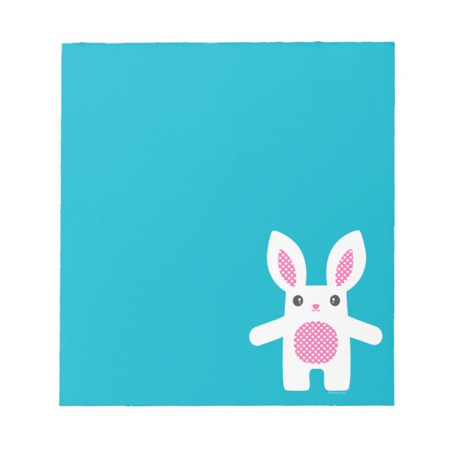 Cute Bunny Hug  Notepad (Front)