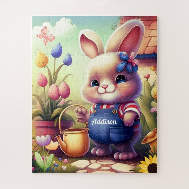 Cute Bunny Kid's Jigsaw Puzzle (Vertical)