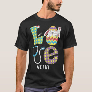 Cute Bunny Love Certified Nurse Assistant Easter C T-Shirt