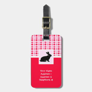 Cute Bunny Luggage Tag