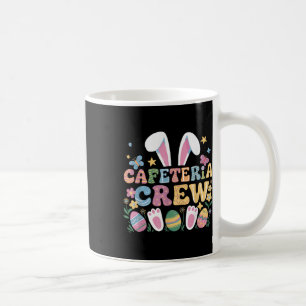 Cute Bunny Lunch Lady Cafeteria Crew Happy Easter Coffee Mug