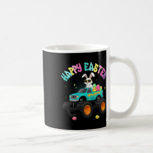 Cute Bunny Monster Truck Happy Easter For Kids Boy Coffee Mug