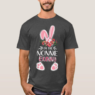 Cute Bunny Mother's Day I'm The Nonnie Bunny Easte T-Shirt