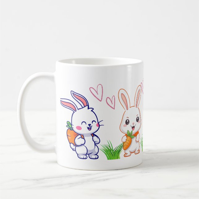  Cute Bunny Mug (Left)