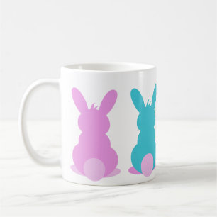 Cute bunny mug in pastel colours