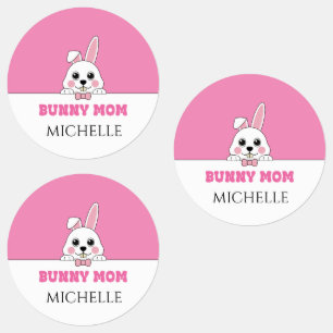 Cute Bunny Mum Pink Personalised