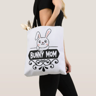 Cute Bunny mum rabbit lover Tote Bag