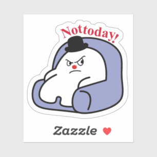 Cute Bunny “Not Today” Sticker Mood & Relatable