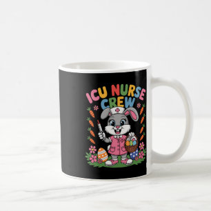 Cute Bunny Nurse Easter Icu Nurse Crew Bunny Easte Coffee Mug