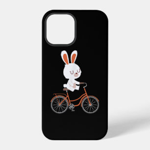 Cute Bunny On Bike Rabbit Cycling Bicycle Bunny iPhone 12 Pro Case