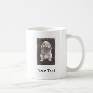 Cute Bunny Painting Sitting Up Coffee Mug