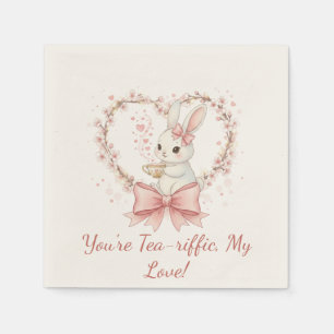 Cute Bunny Party - Personalized Event Decor Napkin