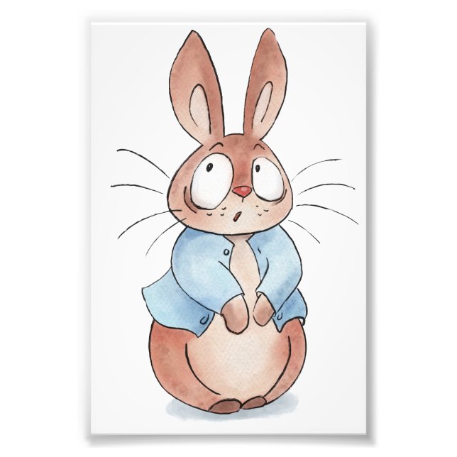 Cute bunny photo print (Front)