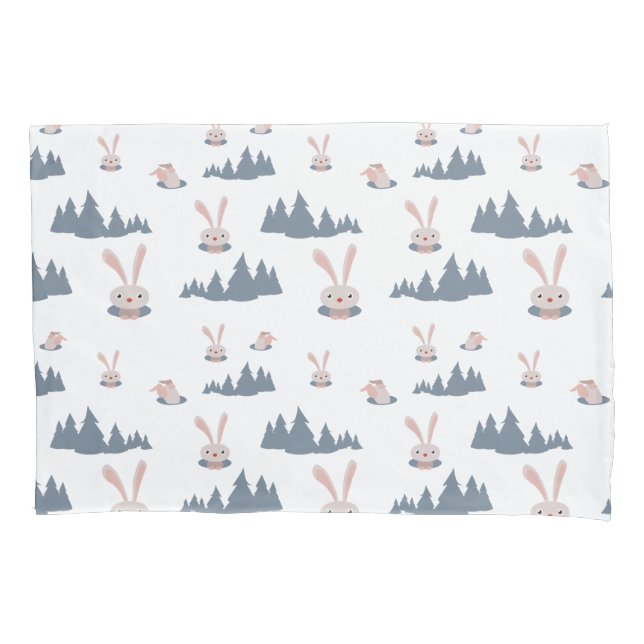 Cute Bunny Pillowcase (Front)
