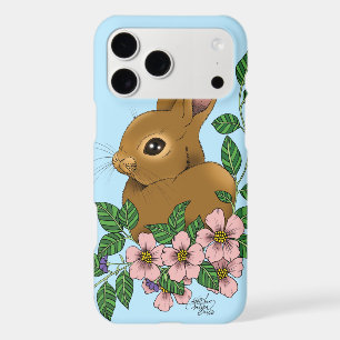 Cute Bunny Pink Spring Flowers Woodland Rabbit