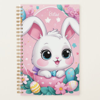 Cute Bunny Planner – Adorable Spring Journal for K