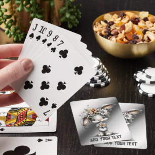 Cute Bunny Playing Cards