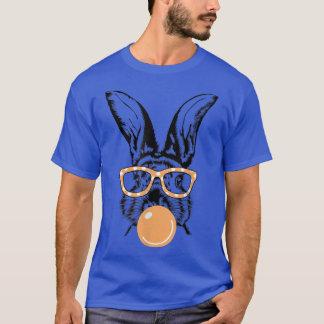 Cute Bunny Polka Dot Orange Glasses Bubblegum East T-Shirt