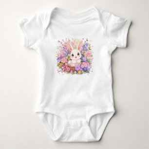 Cute Bunny Rabbit Baby Bodysuit