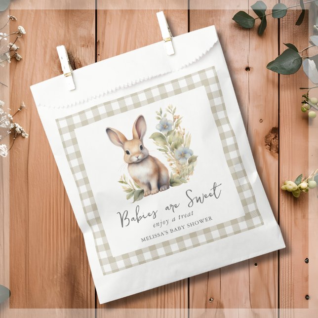 Cute Bunny Rabbit Baby Shower  Favour Bag (Creator Uploaded)