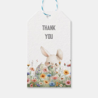Cute bunny rabbit birthday gift tags