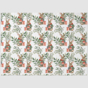 Cute Bunny Rabbit Christmas Tissue Paper