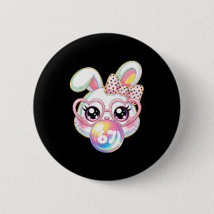 Cute Bunny Rabbit Face For Women Girls Kids Teens 6 Cm Round Badge