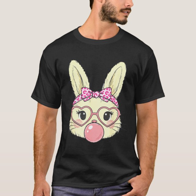 Cute Bunny Rabbit Face For Women Girls Kids Teens  T-Shirt (Front)