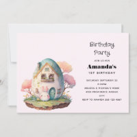 Cute Bunny Rabbit Japanese Kawaii Style Birthday