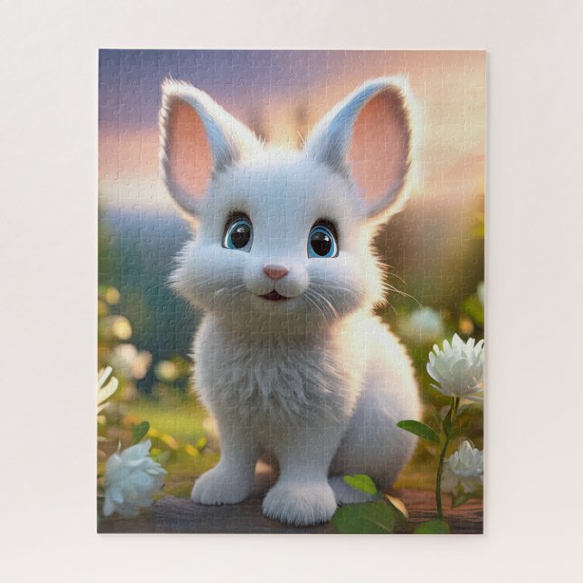 Cute Bunny Rabbit Jigsaw Puzzle (Vertical)