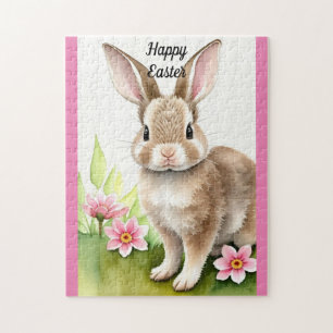 Cute Bunny Rabbit Jigsaw Puzzle