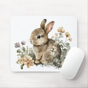 Cute Bunny Rabbit Mouse Pad