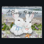 Cute Bunny Rabbit Nature Art Woodland Garden Calendar<br><div class="desc">This whimsical calendar celebrates "A Bunny Romance" with 12 colourful artistic scenes of cute bunny rabbit couples enjoying each month's festivities. Perfect for the Year of the Rabbit, 2023! Snuggle bunny companions in winter snow, in flower gardens, in woodland settings, enjoying time at the sea coast, in a pumpkin patch,...</div>