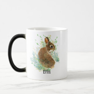 Cute Bunny Rabbit Pet Animal Custom Name   Coffee  Magic Mug