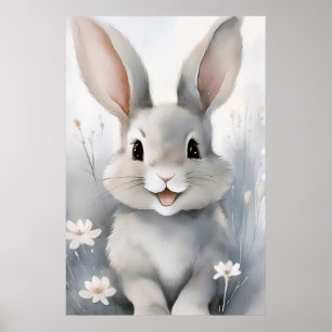 Cute Bunny Rabbit Poster