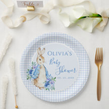 Cute Bunny Rabbit Watercolor Baby Shower