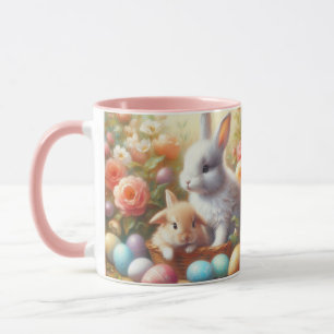 Cute Bunny Rabbits  Easter  Mug